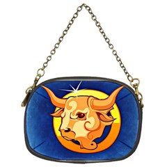 Zodiac Taurus Chain Purses (two Sides)  by Mariart