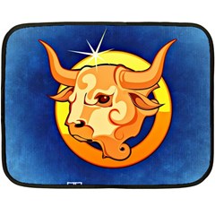 Zodiac Taurus Double Sided Fleece Blanket (mini)  by Mariart