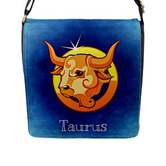 Zodiac Taurus Flap Messenger Bag (l)  by Mariart