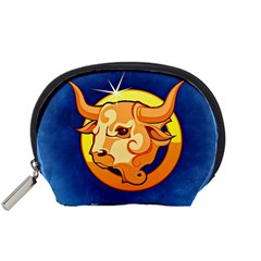 Zodiac Taurus Accessory Pouches (small)  by Mariart