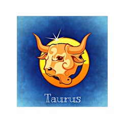 Zodiac Taurus Small Satin Scarf (square) by Mariart