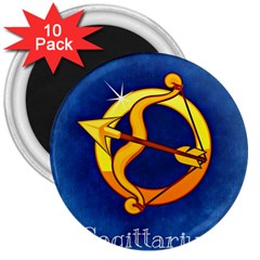 Zodiac Sagittarius 3  Magnets (10 Pack)  by Mariart