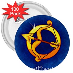 Zodiac Sagittarius 3  Buttons (100 Pack) 