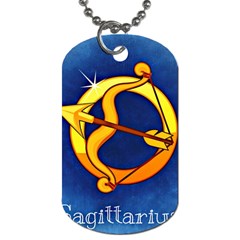 Zodiac Sagittarius Dog Tag (two Sides) by Mariart