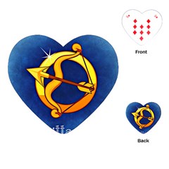 Zodiac Sagittarius Playing Cards (heart)  by Mariart