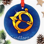 Zodiac Sagittarius Round Ornament (Two Sides) Front