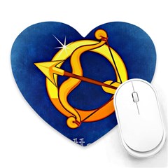 Zodiac Sagittarius Heart Mousepads