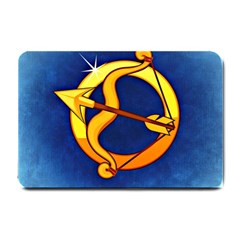 Zodiac Sagittarius Small Doormat  by Mariart