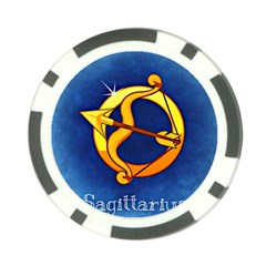 Zodiac Sagittarius Poker Chip Card Guard