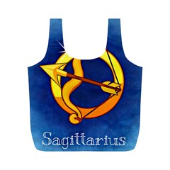 Zodiac Sagittarius Full Print Recycle Bags (m)  by Mariart