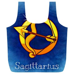 Zodiac Sagittarius Full Print Recycle Bags (l)  by Mariart