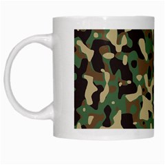 Army Camouflage White Mugs by Mariart