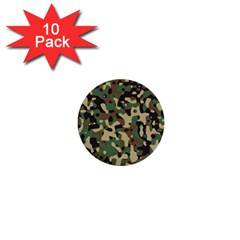 Army Camouflage 1  Mini Buttons (10 Pack)  by Mariart