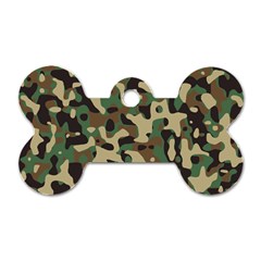 Army Camouflage Dog Tag Bone (two Sides) by Mariart