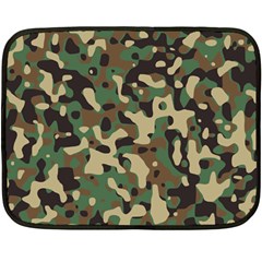 Army Camouflage Fleece Blanket (mini) by Mariart