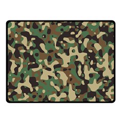 Army Camouflage Double Sided Fleece Blanket (small)  by Mariart