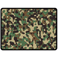 Army Camouflage Double Sided Fleece Blanket (large)  by Mariart