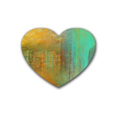 The Waterfall Rubber Coaster (heart)  by digitaldivadesigns