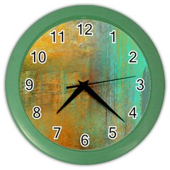 The Waterfall Color Wall Clocks by digitaldivadesigns