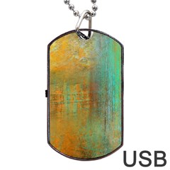 The Waterfall Dog Tag Usb Flash (two Sides) by digitaldivadesigns