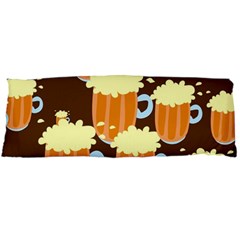 A Fun Cartoon Frothy Beer Tiling Pattern Body Pillow Case (dakimakura)