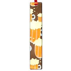 A Fun Cartoon Frothy Beer Tiling Pattern Large Book Marks by Nexatart