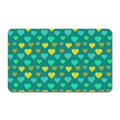 Hearts Seamless Pattern Background Magnet (rectangular) by Nexatart