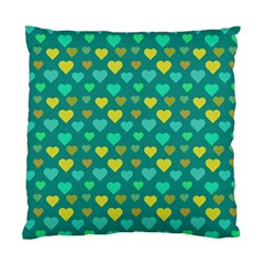 Hearts Seamless Pattern Background Standard Cushion Case (two Sides) by Nexatart