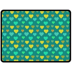 Hearts Seamless Pattern Background Fleece Blanket (large)  by Nexatart