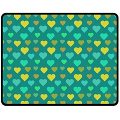 Hearts Seamless Pattern Background Fleece Blanket (medium)  by Nexatart