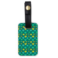 Hearts Seamless Pattern Background Luggage Tags (one Side)  by Nexatart