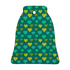 Hearts Seamless Pattern Background Bell Ornament (two Sides) by Nexatart