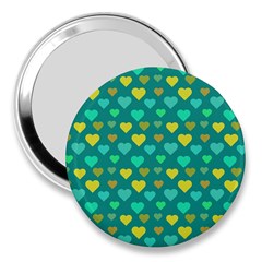 Hearts Seamless Pattern Background 3  Handbag Mirrors by Nexatart