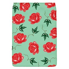 Red Floral Roses Pattern Wallpaper Background Seamless Illustration Flap Covers (s)  by Nexatart