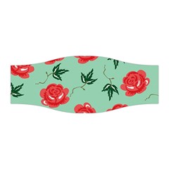 Red Floral Roses Pattern Wallpaper Background Seamless Illustration Stretchable Headband by Nexatart