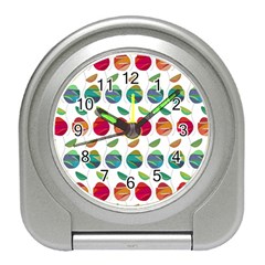 Watercolor Floral Roses Pattern Travel Alarm Clocks by Nexatart