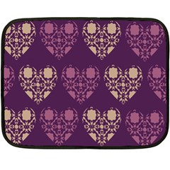 Purple Hearts Seamless Pattern Double Sided Fleece Blanket (mini)  by Nexatart