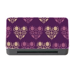 Purple Hearts Seamless Pattern Memory Card Reader With Cf by Nexatart