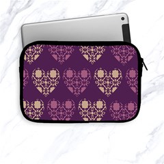 Purple Hearts Seamless Pattern Apple Ipad Mini Zipper Cases by Nexatart