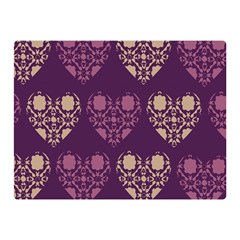 Purple Hearts Seamless Pattern Double Sided Flano Blanket (mini)  by Nexatart