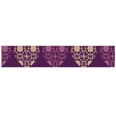 Purple Hearts Seamless Pattern Flano Scarf (large)