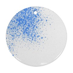 Blue Paint Splats Ornament (round) by Nexatart