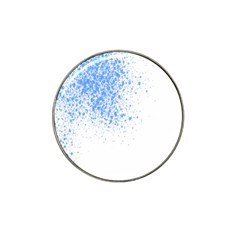 Blue Paint Splats Hat Clip Ball Marker (10 Pack) by Nexatart