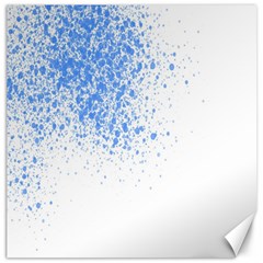 Blue Paint Splats Canvas 20  X 20   by Nexatart