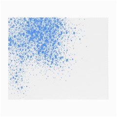 Blue Paint Splats Small Glasses Cloth (2-side) by Nexatart