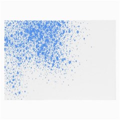 Blue Paint Splats Large Glasses Cloth by Nexatart