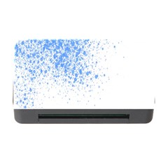 Blue Paint Splats Memory Card Reader With Cf by Nexatart