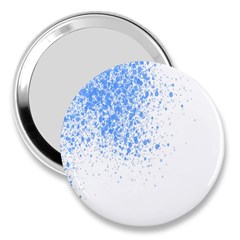 Blue Paint Splats 3  Handbag Mirrors by Nexatart