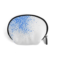 Blue Paint Splats Accessory Pouches (small)  by Nexatart