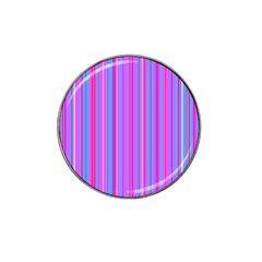 Blue And Pink Stripes Hat Clip Ball Marker (4 Pack) by Nexatart